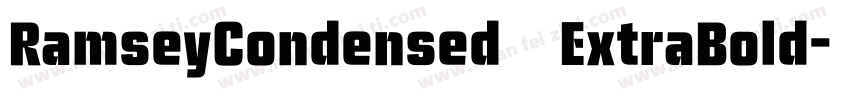 RamseyCondensed ExtraBold字体转换